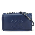 Chanel Matelasse Navy Grained Calfskin Shoulder Bag