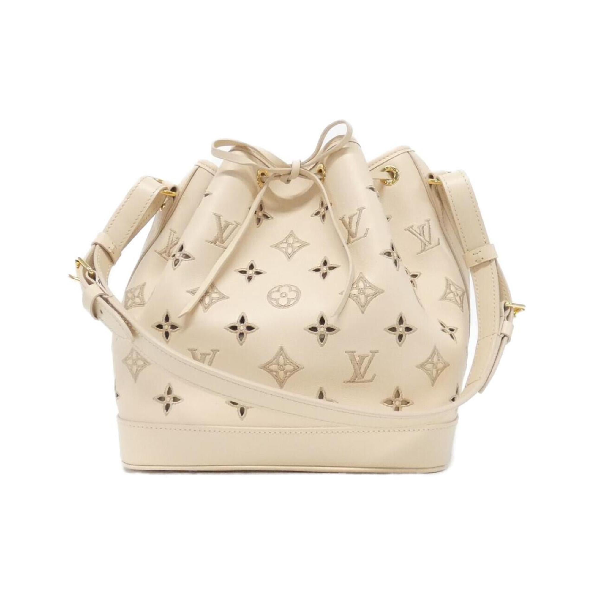 Louis Vuitton Beige Leather Shoulder Bag