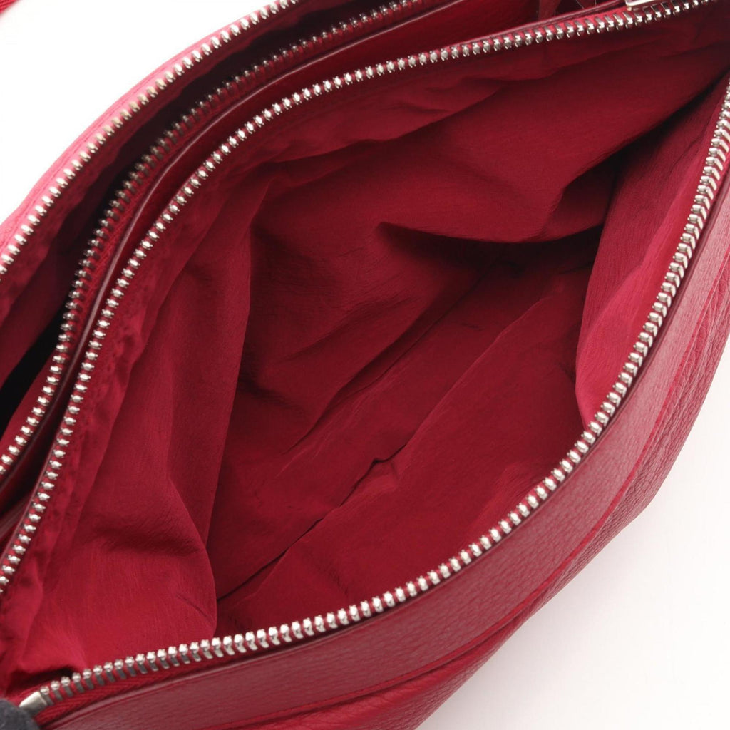 Bottega Veneta Red Color Leather Shoulder Bag