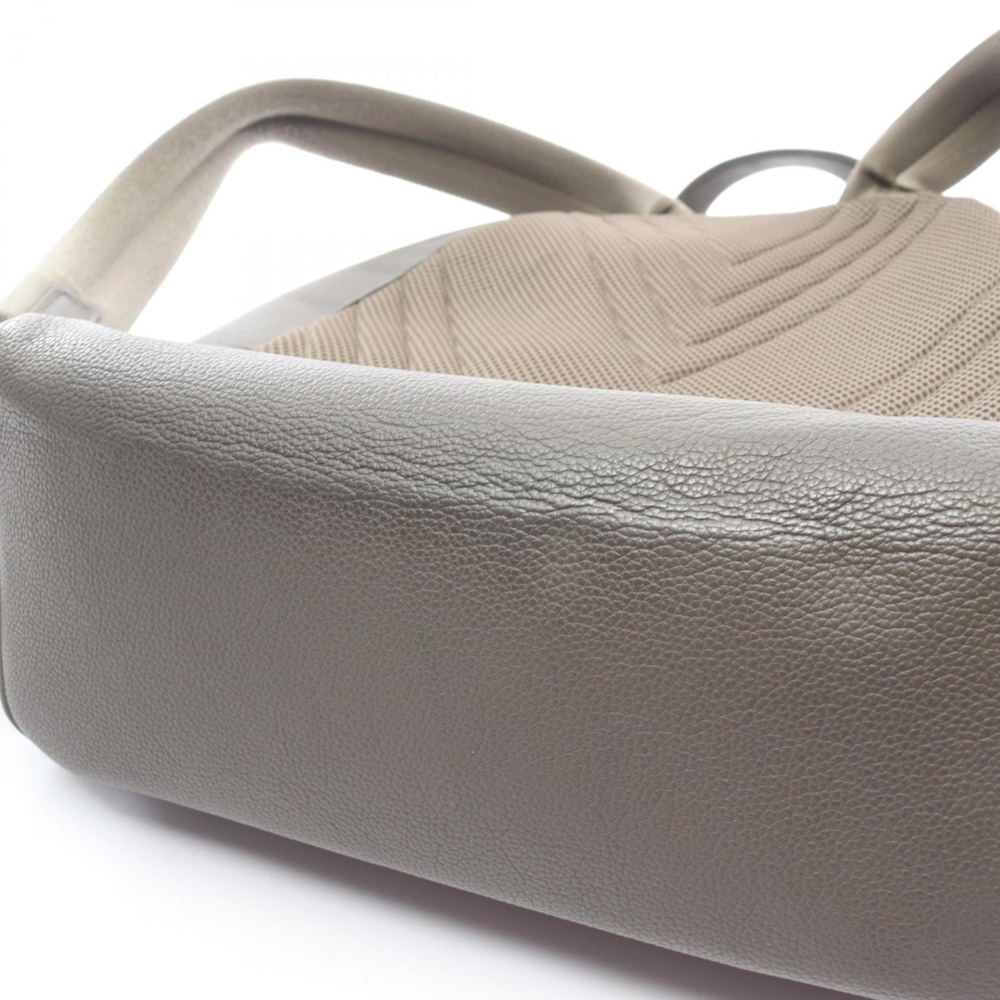 Louis Vuitton Khaki Leather Backpack Handbag