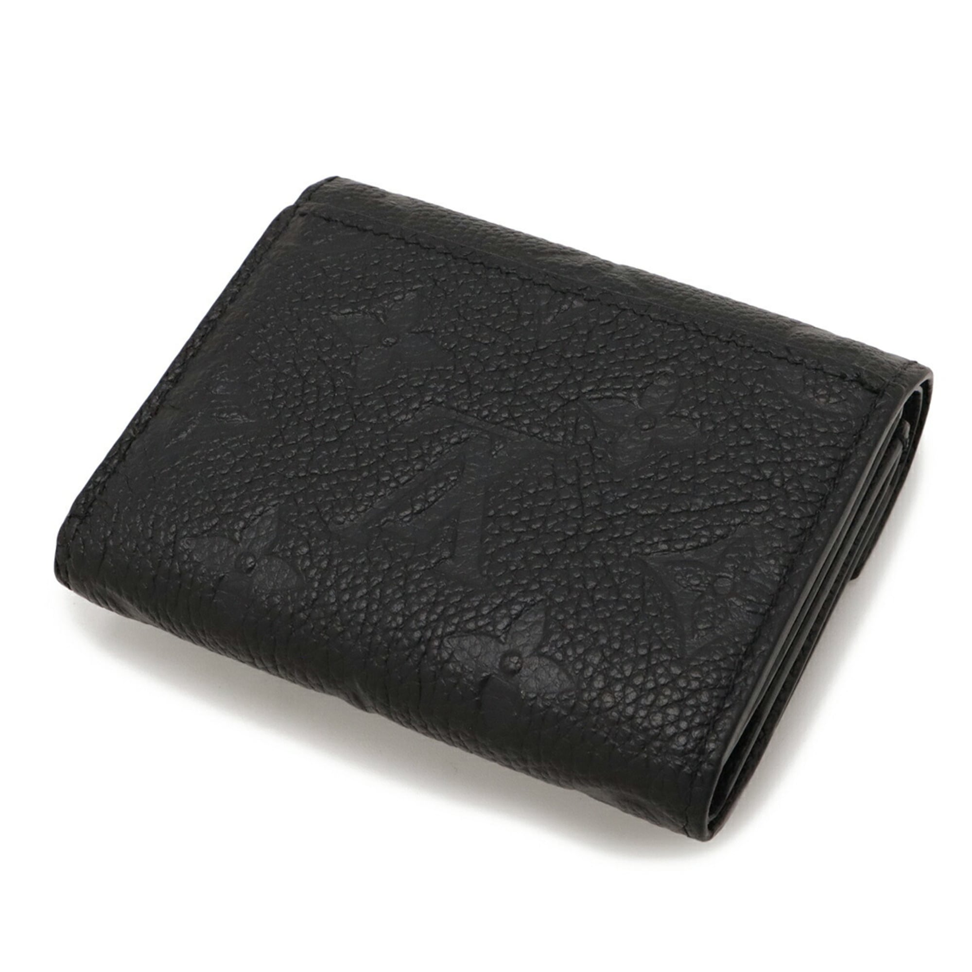 Louis Vuitton Black Noir Monogram Empreinte Leather Wallet (Tri-Fold)