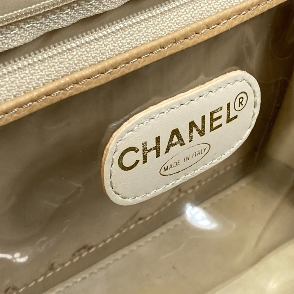 Chanel Beige Leather Shoulder Bag