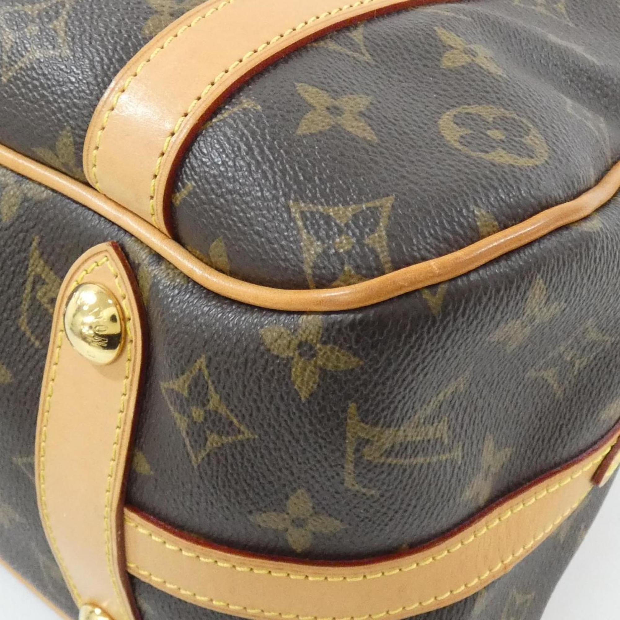 Louis Vuitton Brown Coated Canvas Shoulder Bag