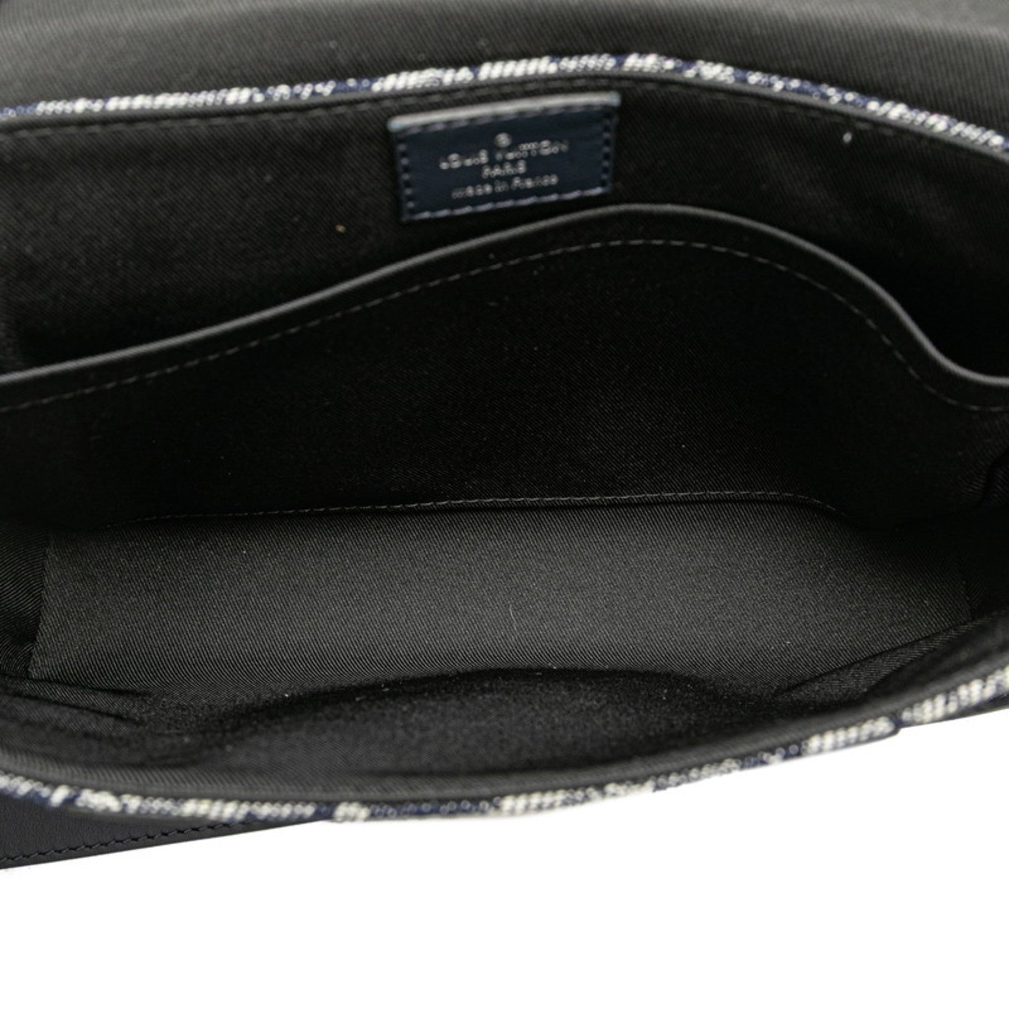 Louis Vuitton Navy Denim Leather Messenger Bag