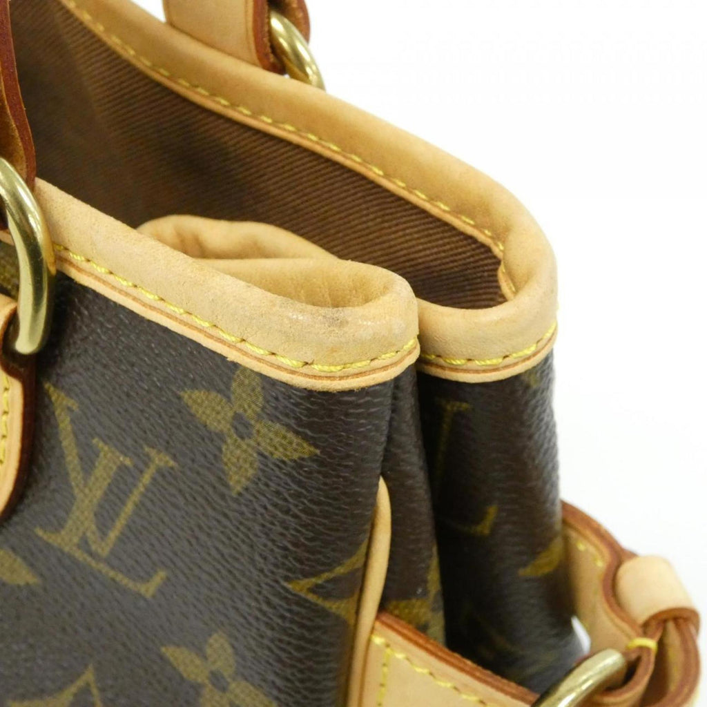 Louis Vuitton Brown Coated Canvas Handbag