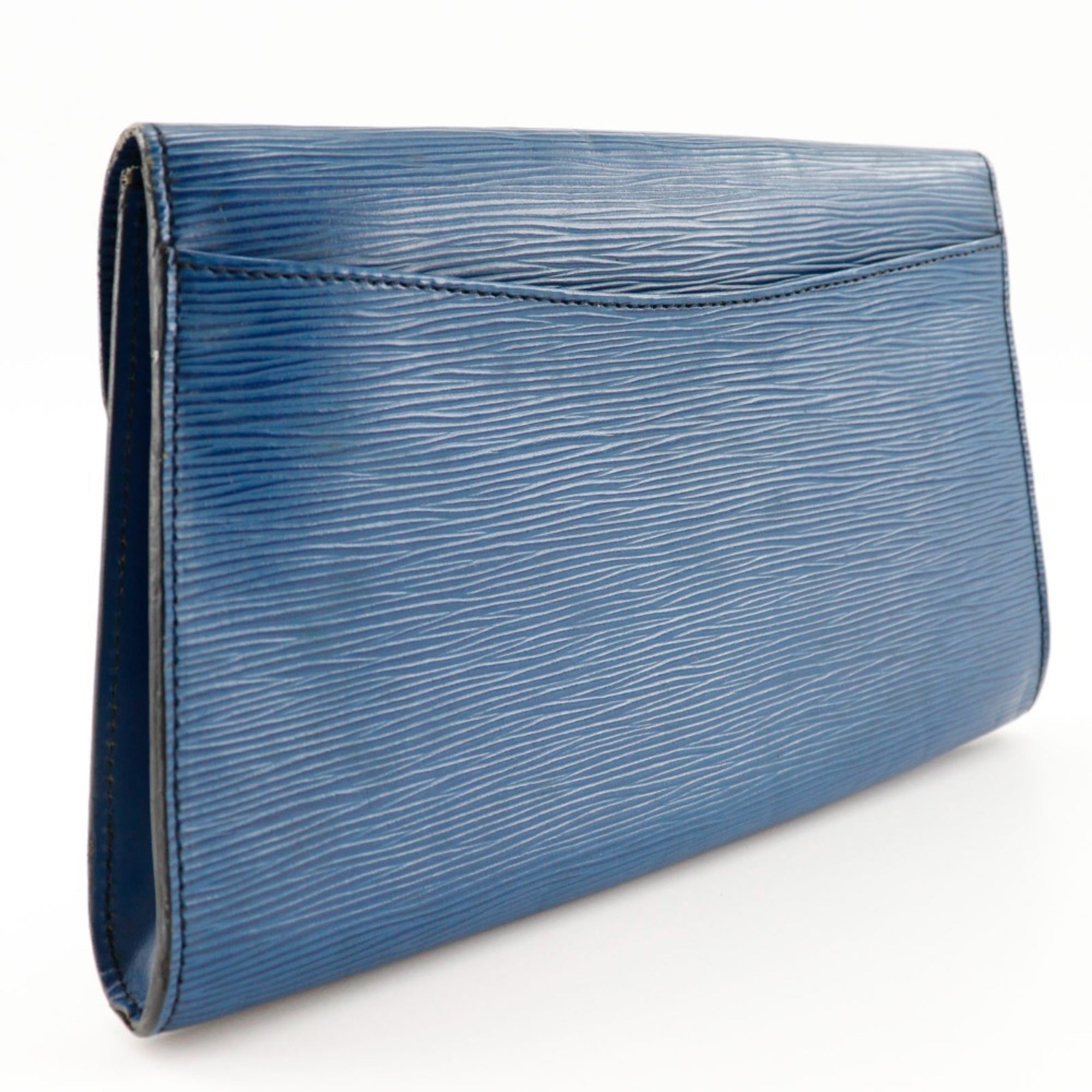 Louis Vuitton Blue Toledo Blue Epi Leather Clutch Bag