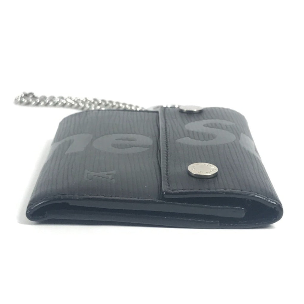 Louis Vuitton Epi Black Noir Epi Leather Chain/Shoulder Wallet