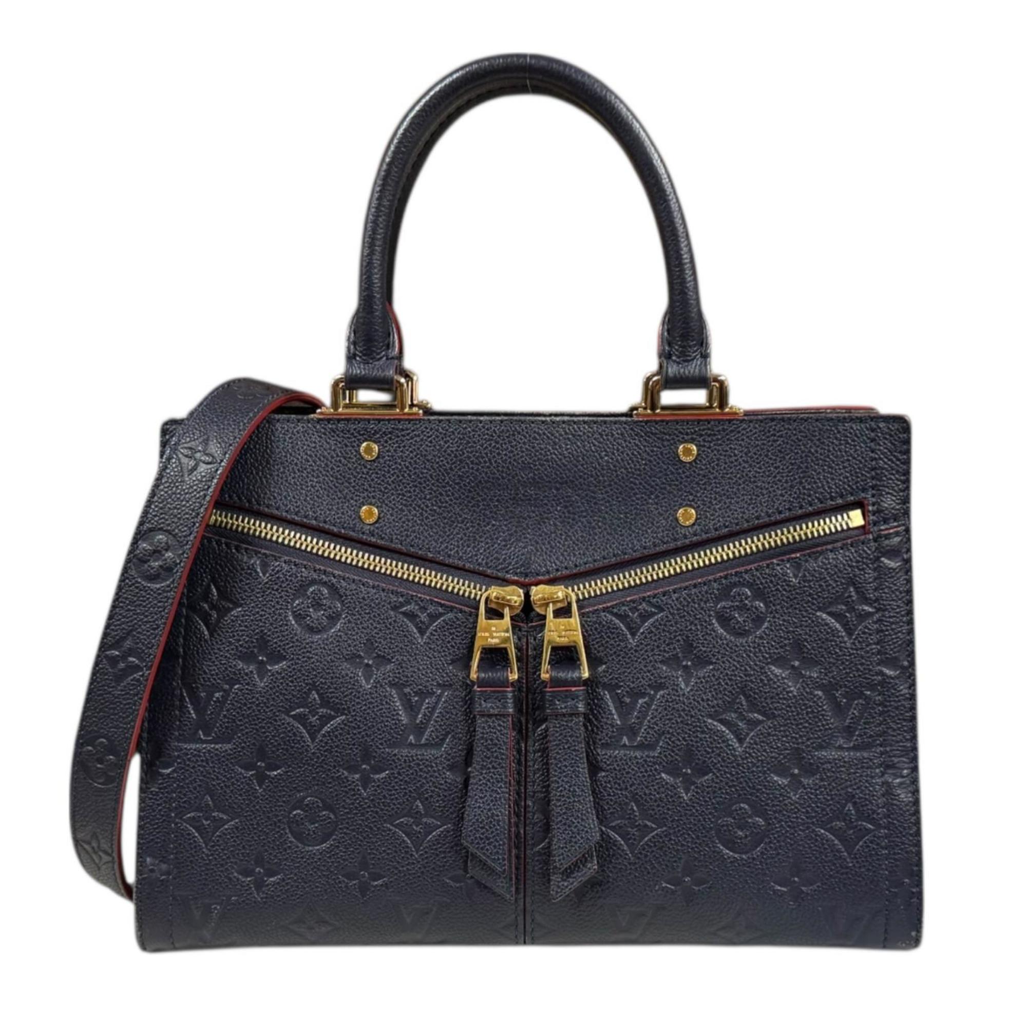 Louis Vuitton Marine Rouge Navy Monogram Empreinte Shoulder Bag