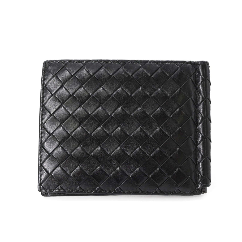 Bottega Veneta Intrecciato Black Money Clip
