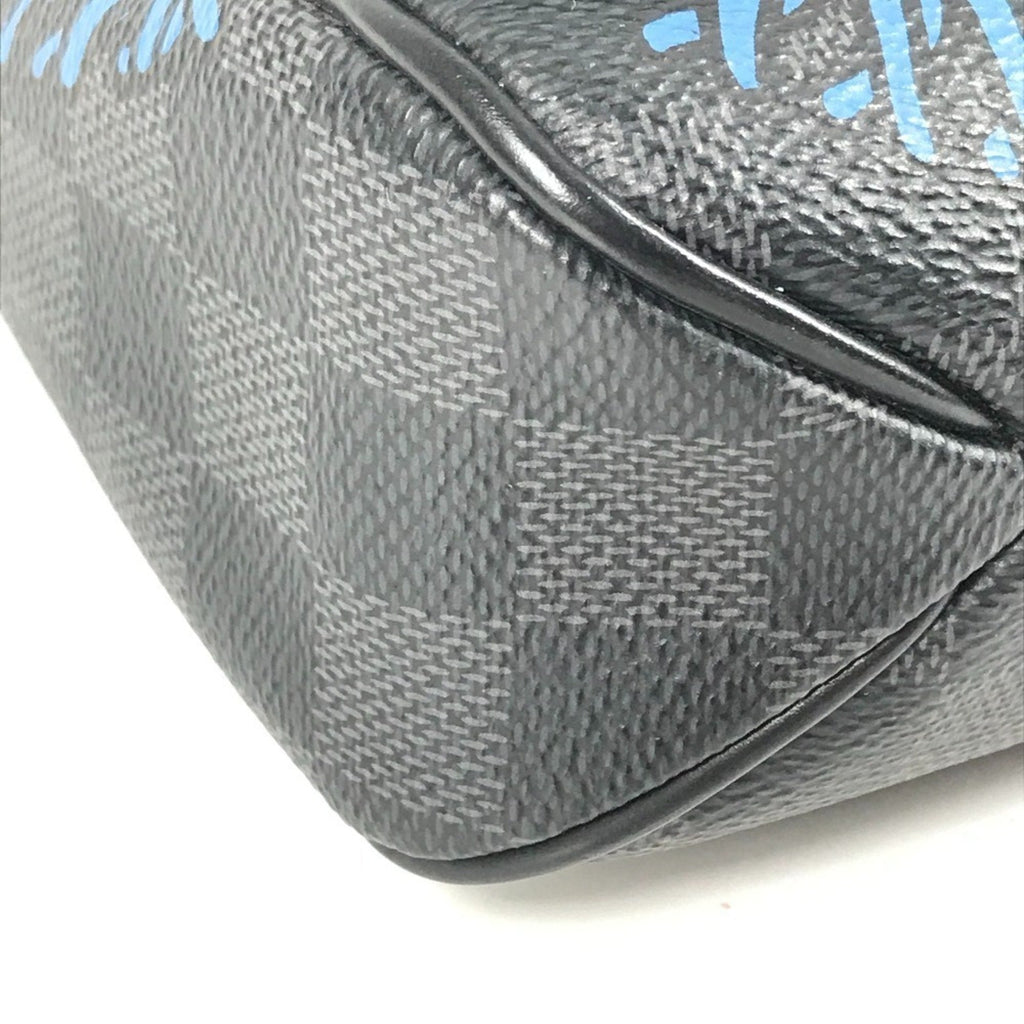 Louis Vuitton Black Blue Damier Graphite Messenger Bag Shoulder Bag