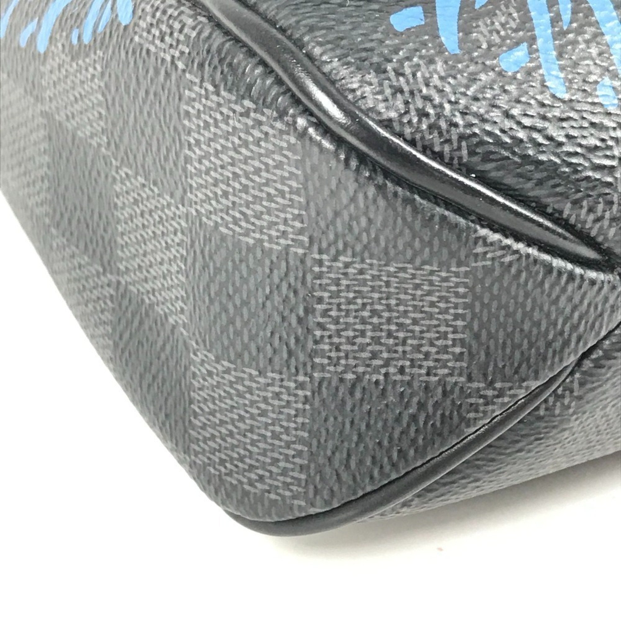Louis Vuitton Black Blue Damier Graphite Messenger Bag Shoulder Bag