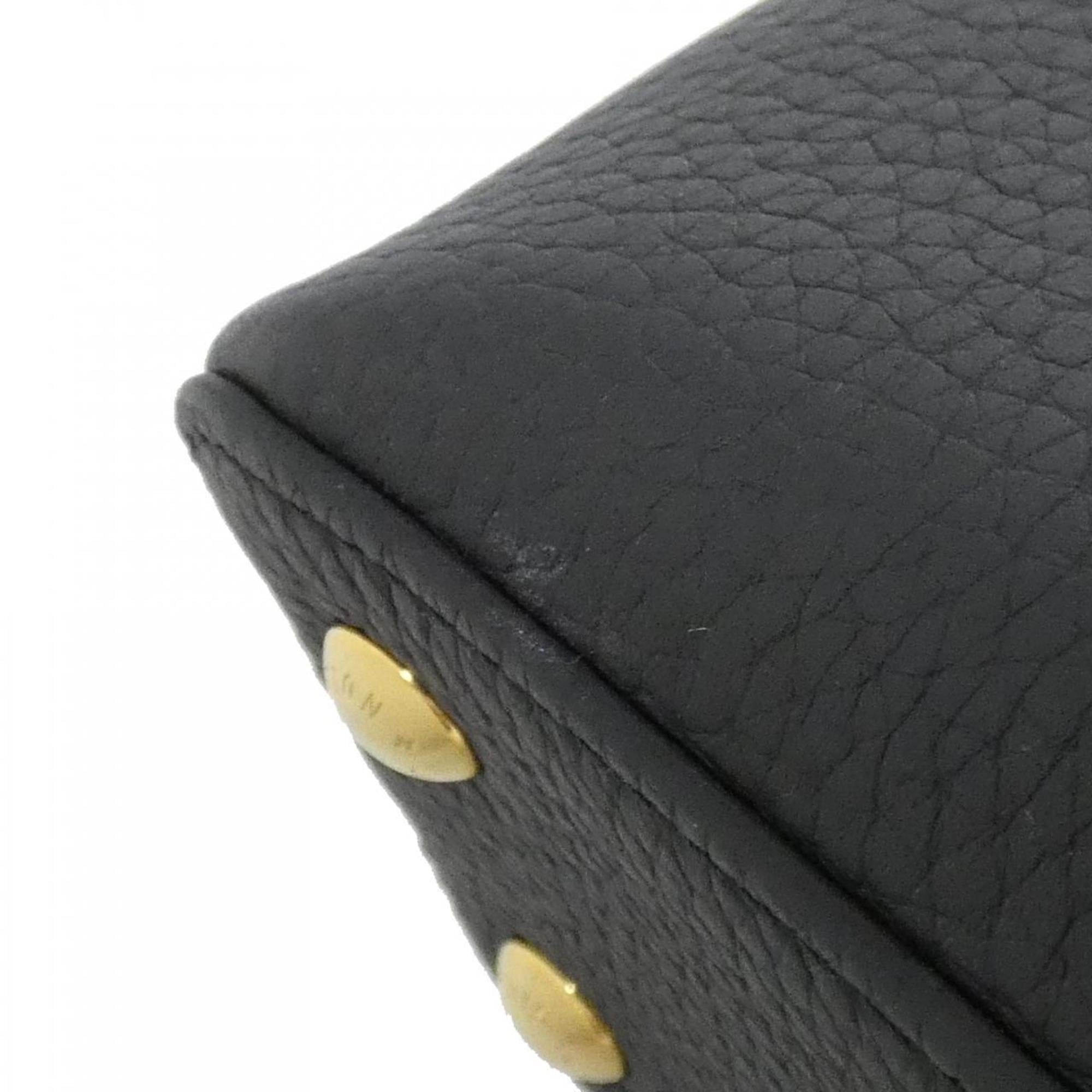 Louis Vuitton Black Leather Handbag