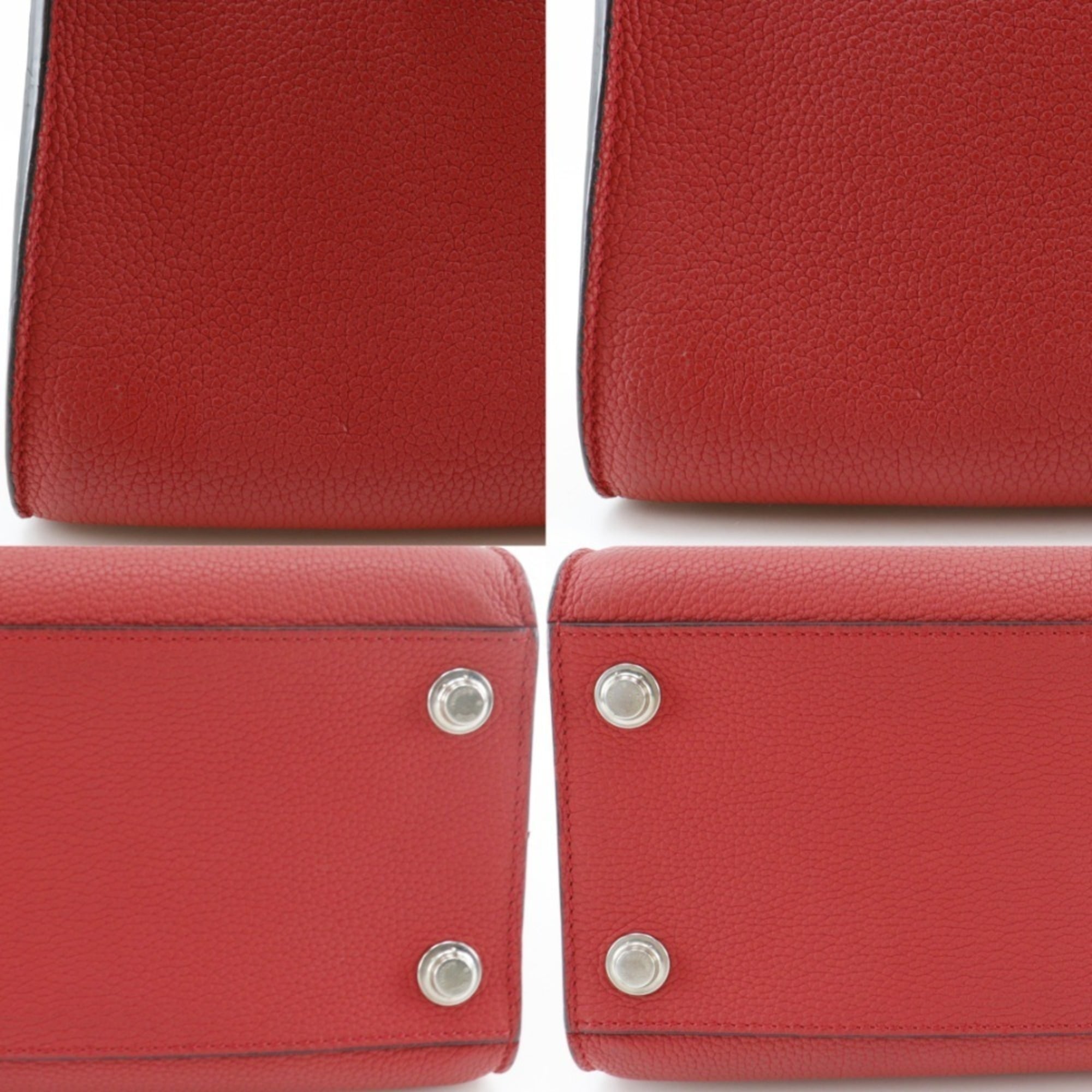 Louis Vuitton Red Color Rouge Leather Handbag Shoulder Bag