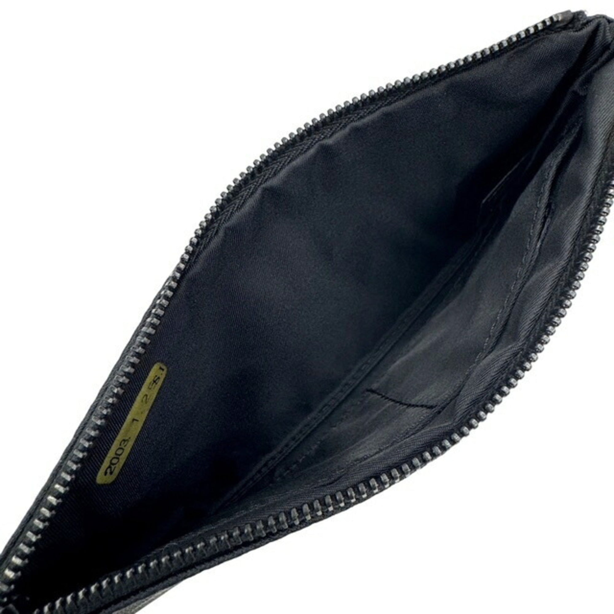 Chanel New Travel Line Black Nylon Leather Pouch