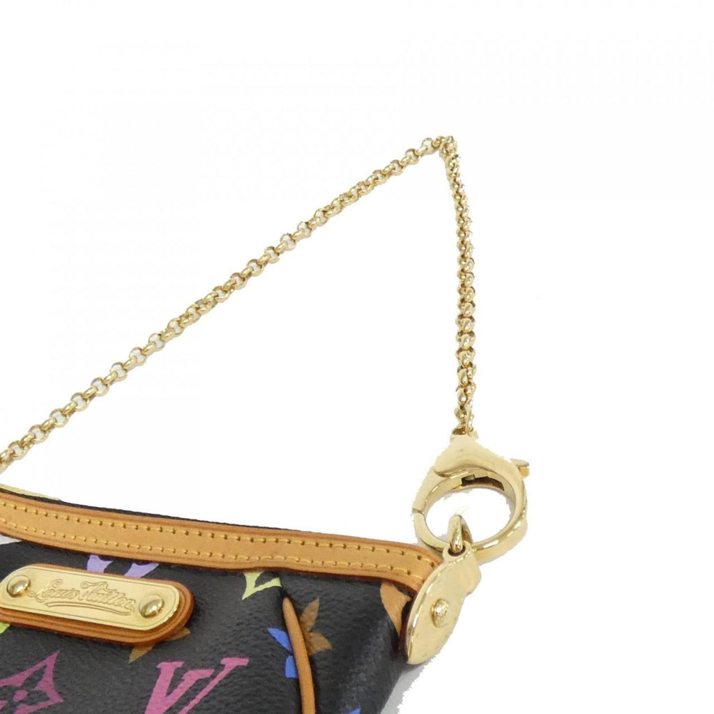 Louis Vuitton Black Coated Canvas Pochette Pouch