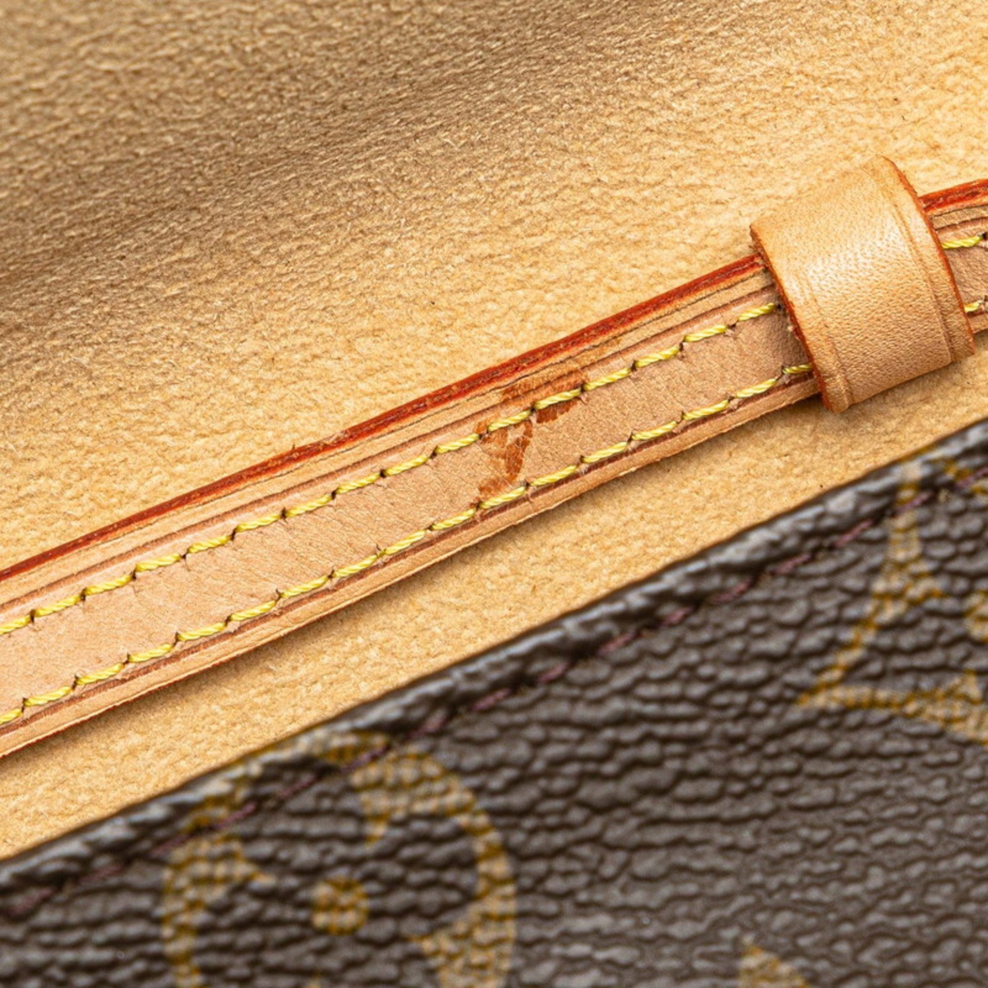 Louis Vuitton Brown Pvc Leather Pochette Shoulder Bag
