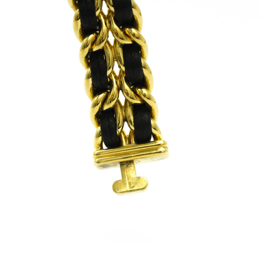 Chanel Premiere Rock Quartz Watch Plated Metal And Leather Watch