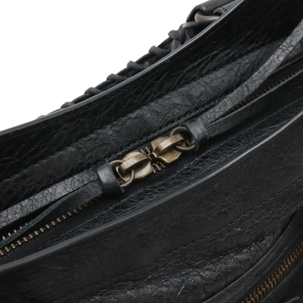 Balenciaga Black Leather Handbag Shoulder Bag Tote