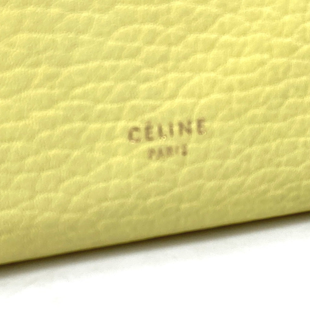 Celine Yellow Leather Handbag