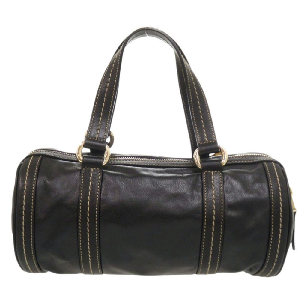 Gucci Black Leather Handbag (Pre-Owned)
