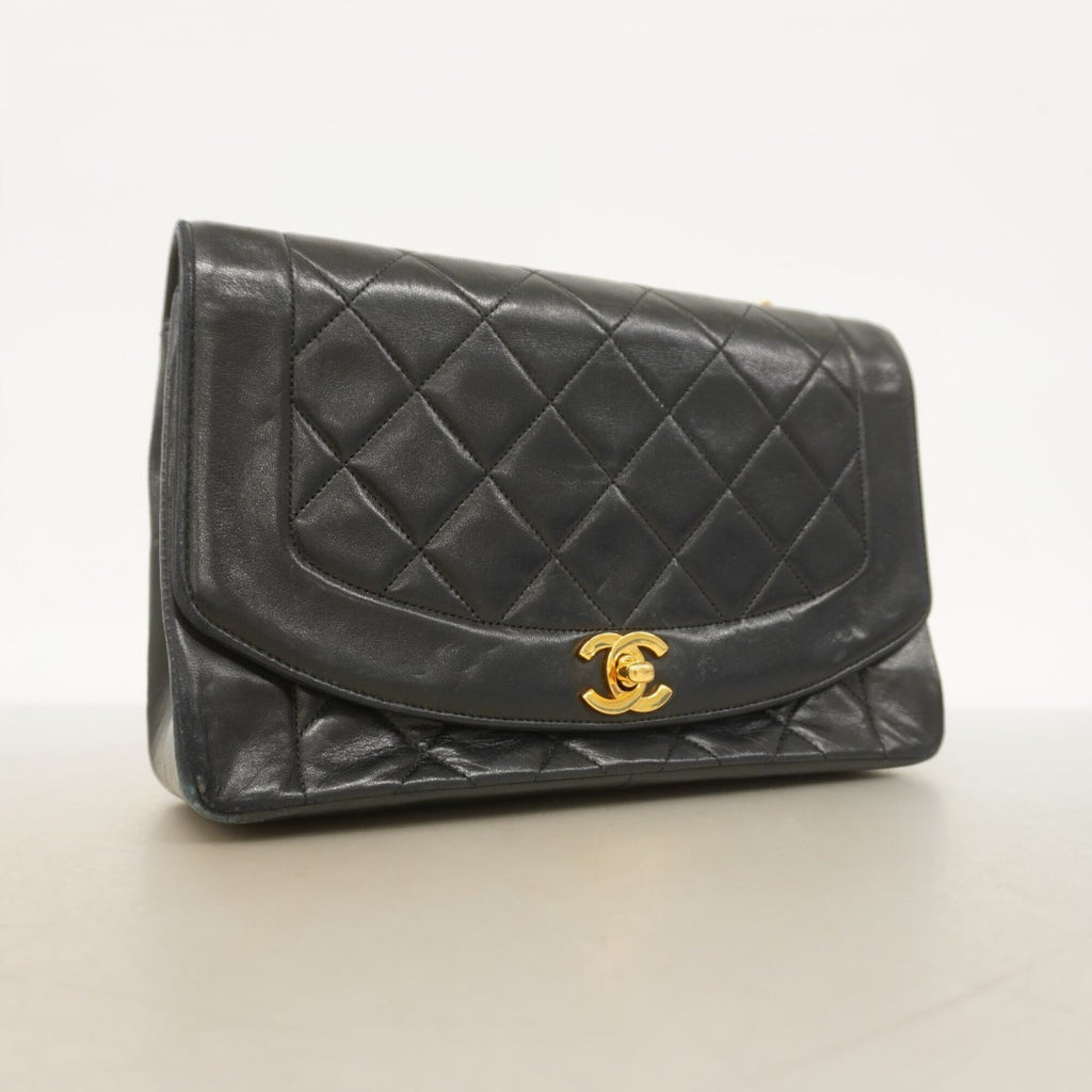 Chanel Black Leather Shoulder Bag