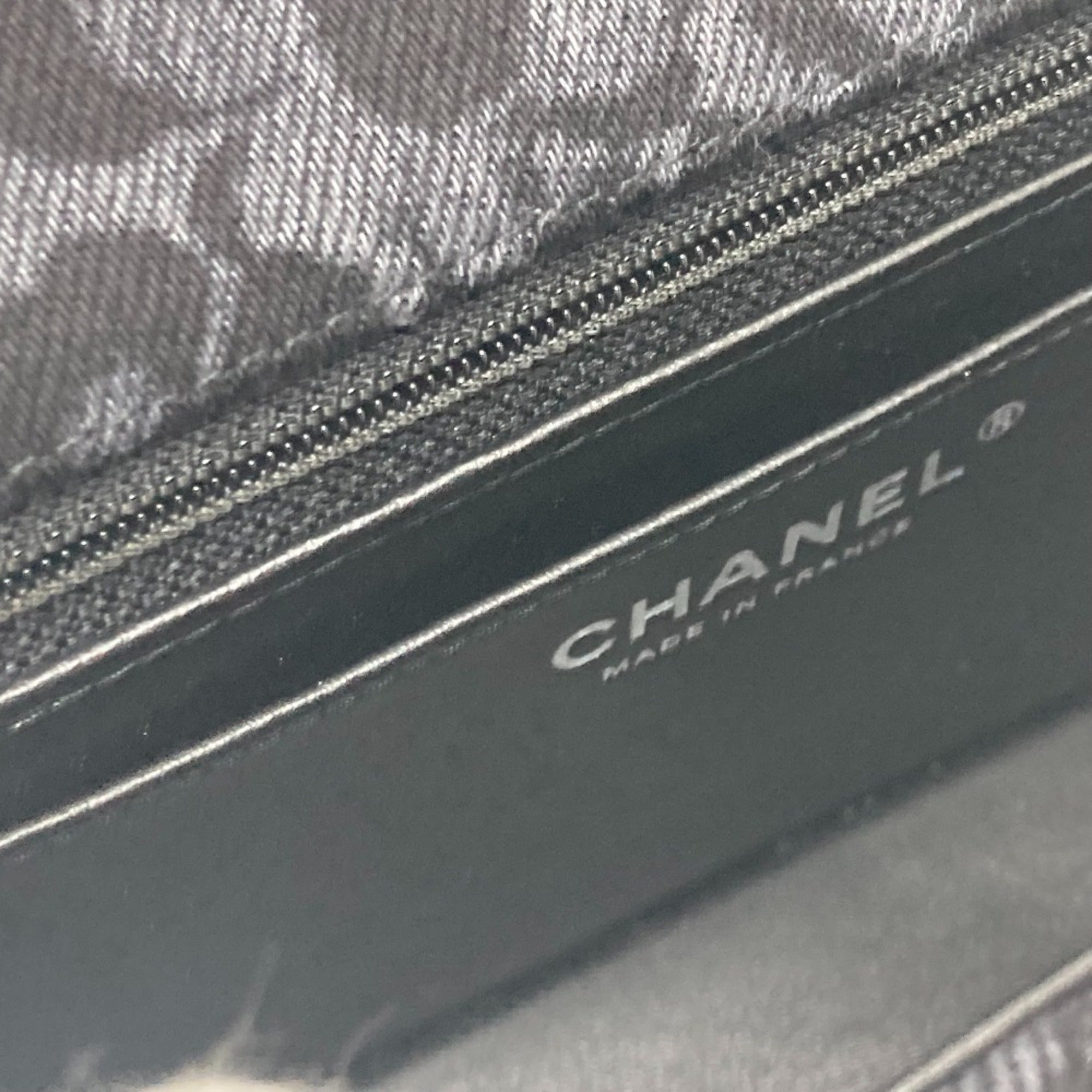 Chanel Black Denim Shoulder Bag
