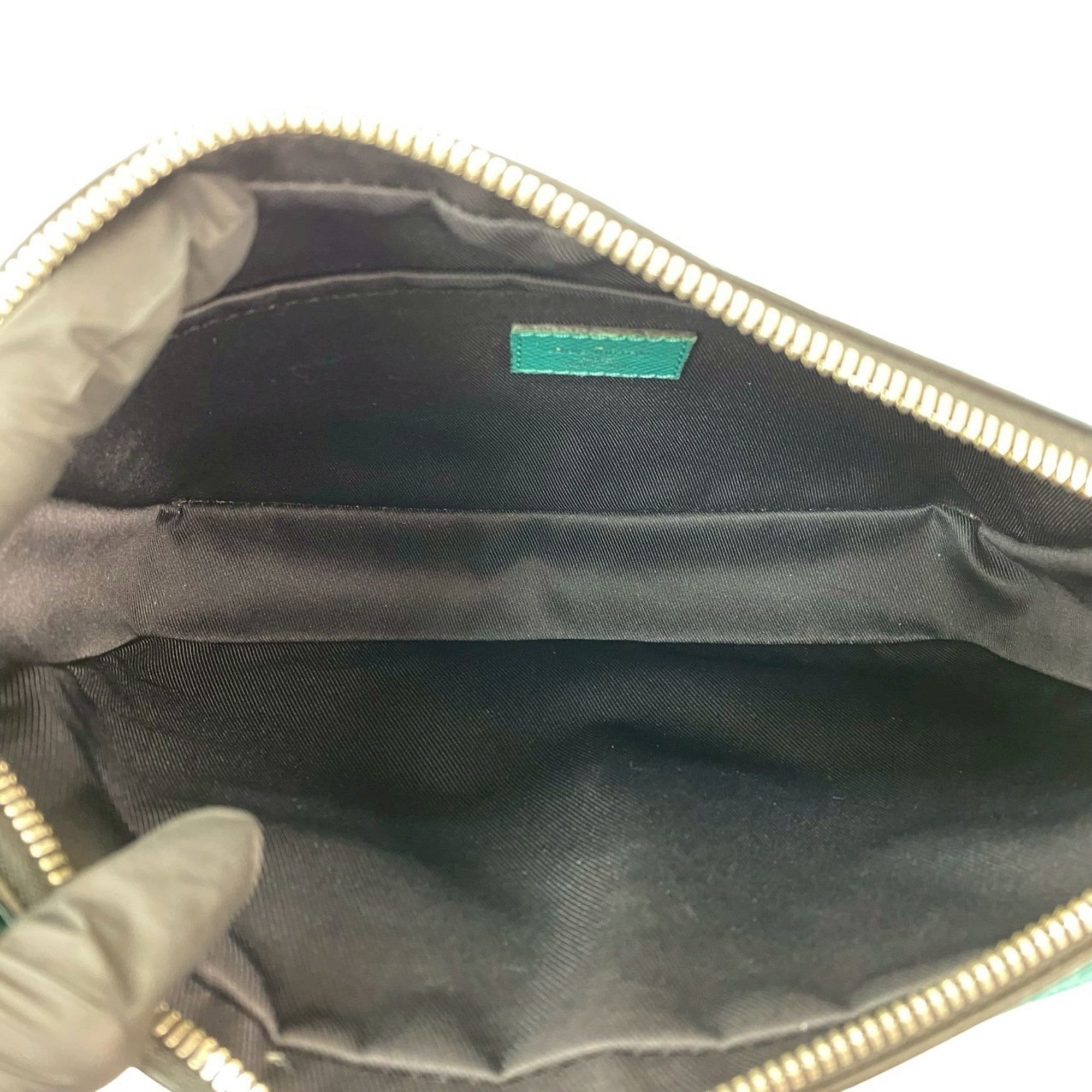 Louis Vuitton Green Leather Shoulder Bag