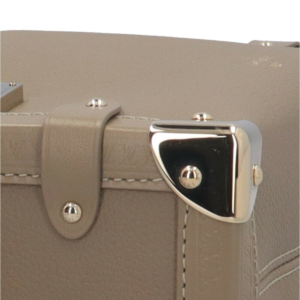 Louis Vuitton Beige Taupe Leather Shoulder Bag