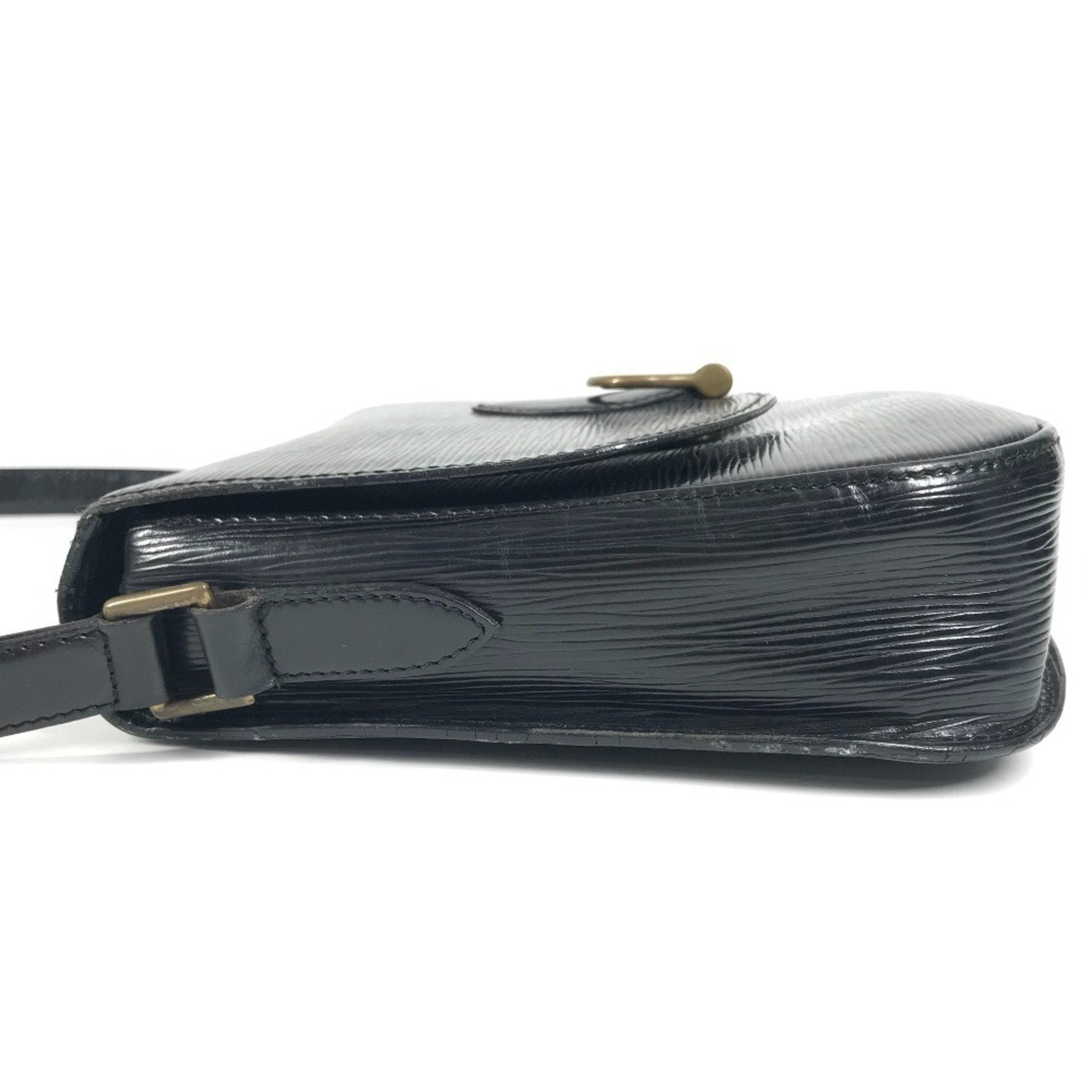 Louis Vuitton Black Noir Epi Leather Shoulder Bag