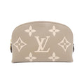 Louis Vuitton Bicolor Cream Leather Pochette Pouch