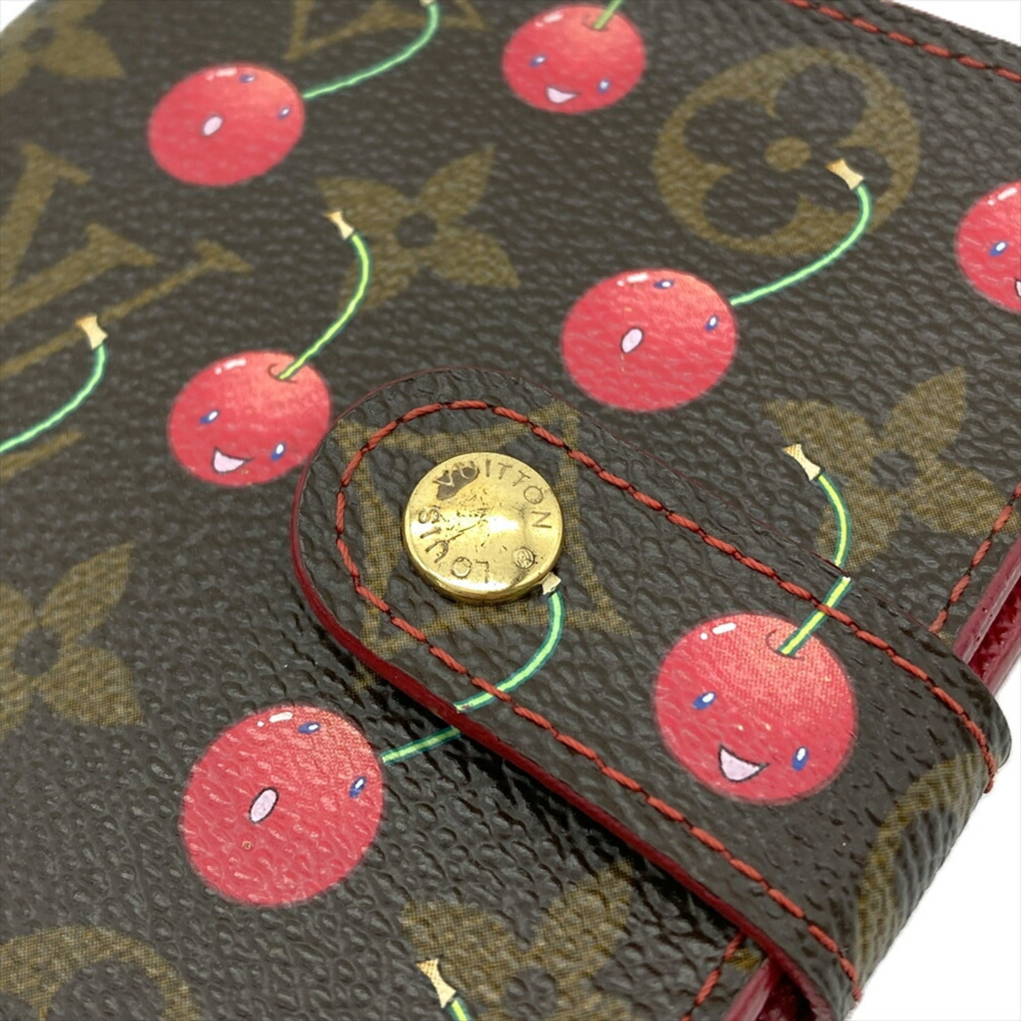 Louis Vuitton Brown Monogram Cherry Leather Wallet