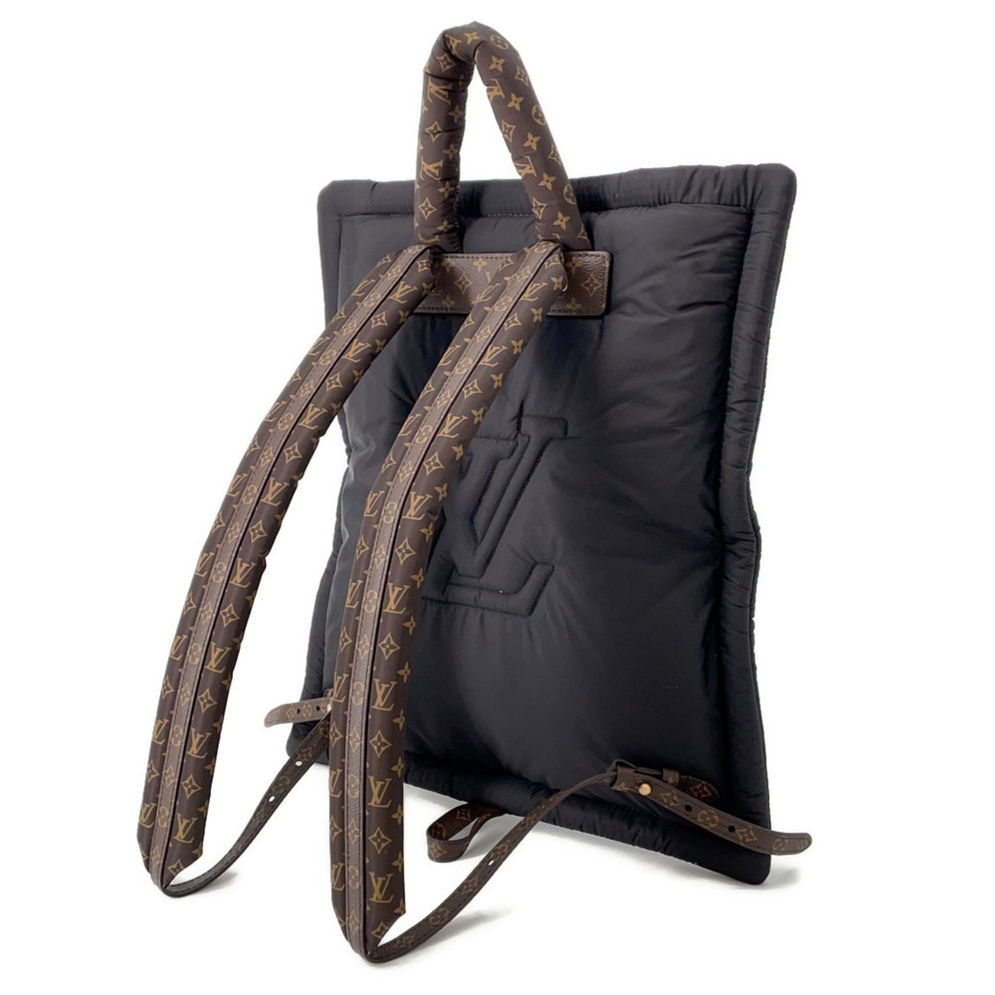 Louis Vuitton Noir Nylon Monogram Backpack