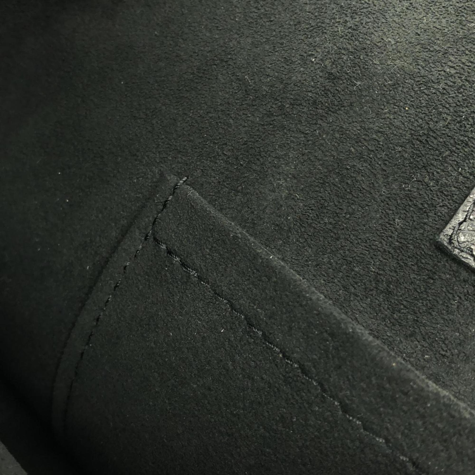 Louis Vuitton Black Leather Backpack