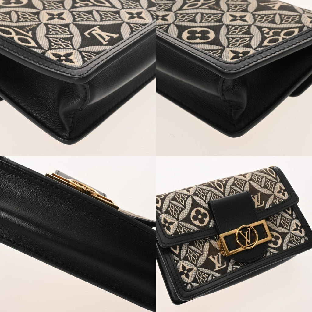 Louis Vuitton Monogram Black Leather Shoulder Bag