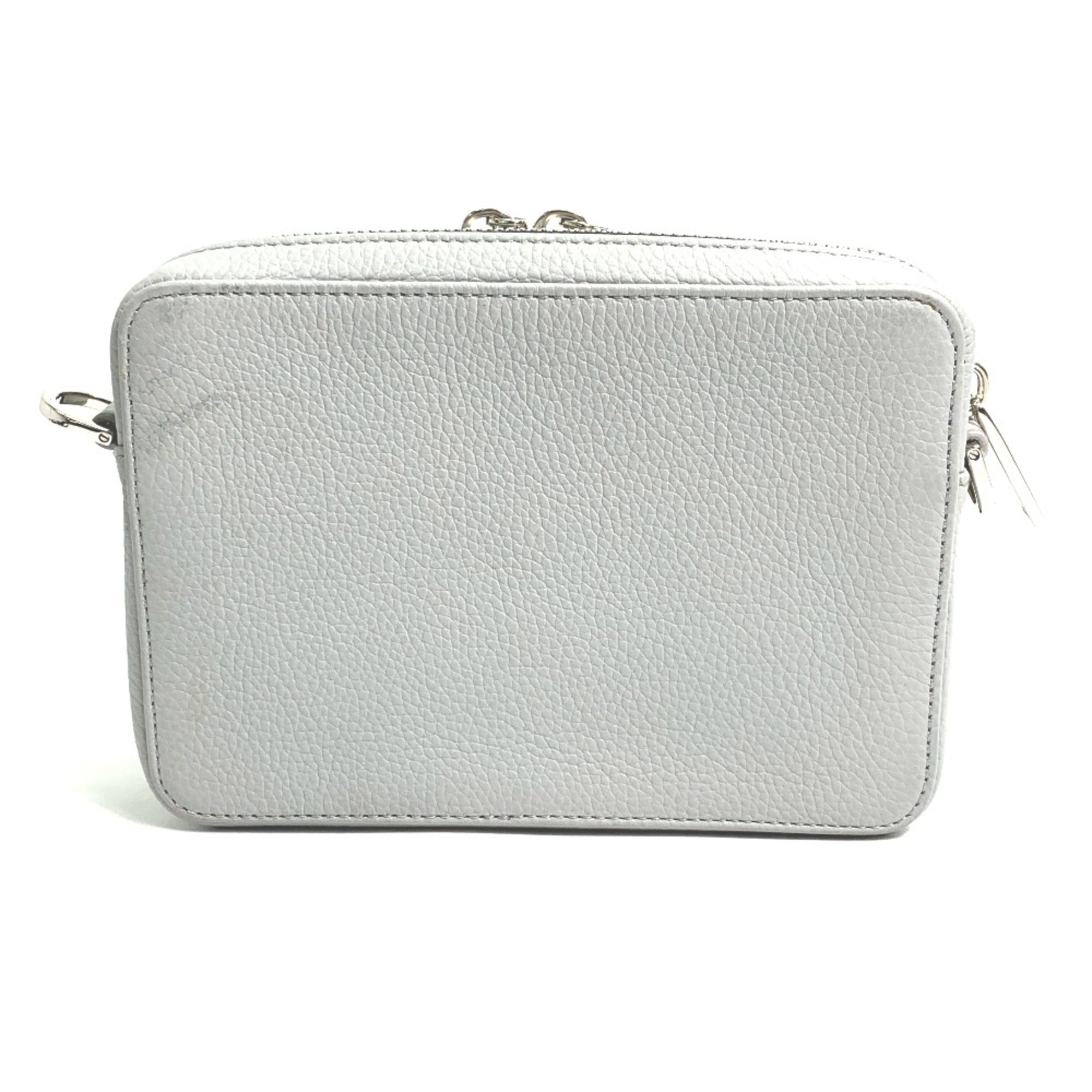 Christian Dior Gray Leather Shoulder Bag (Pre-Owned)