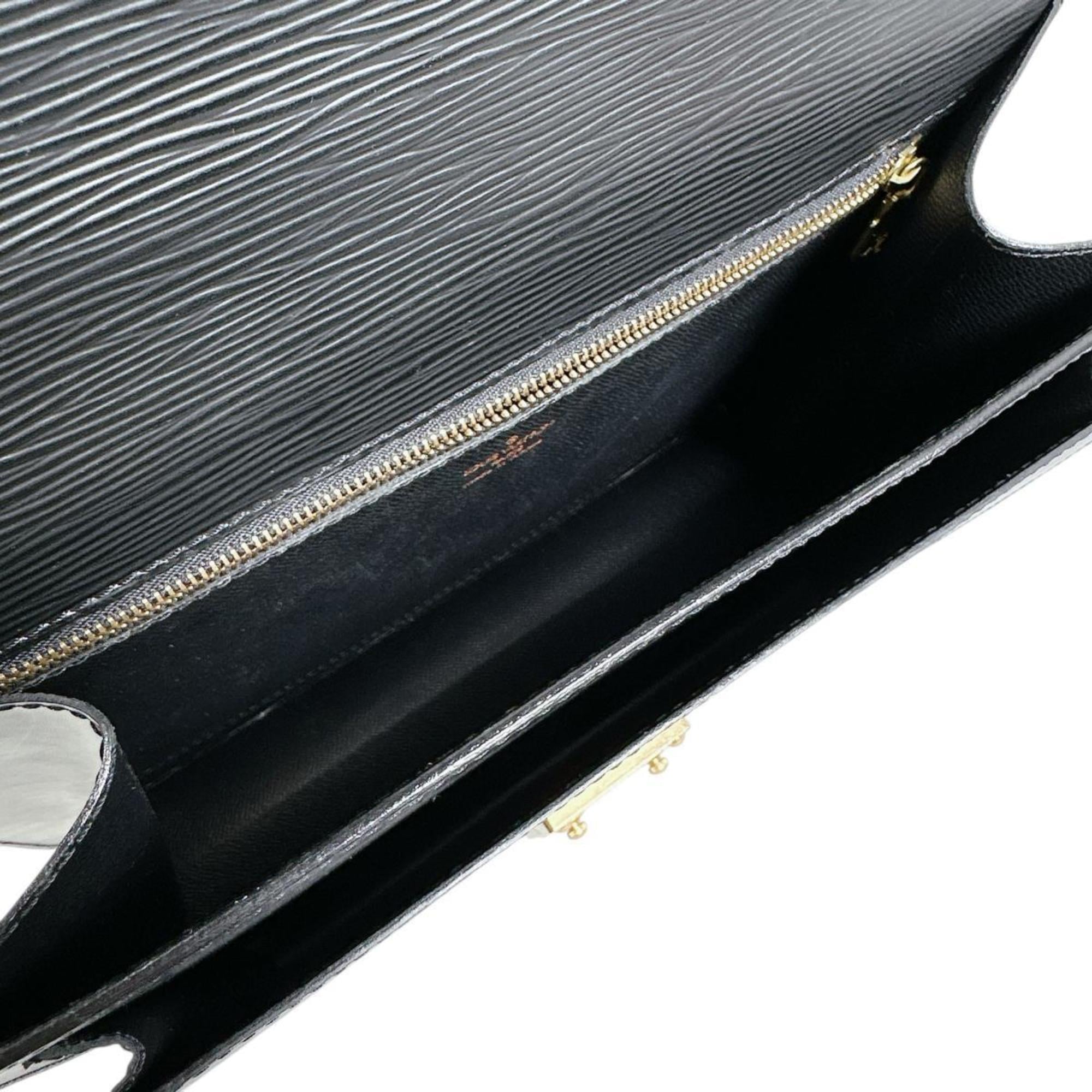 Louis Vuitton Black Epi Leather Handbag Shoulder Bag