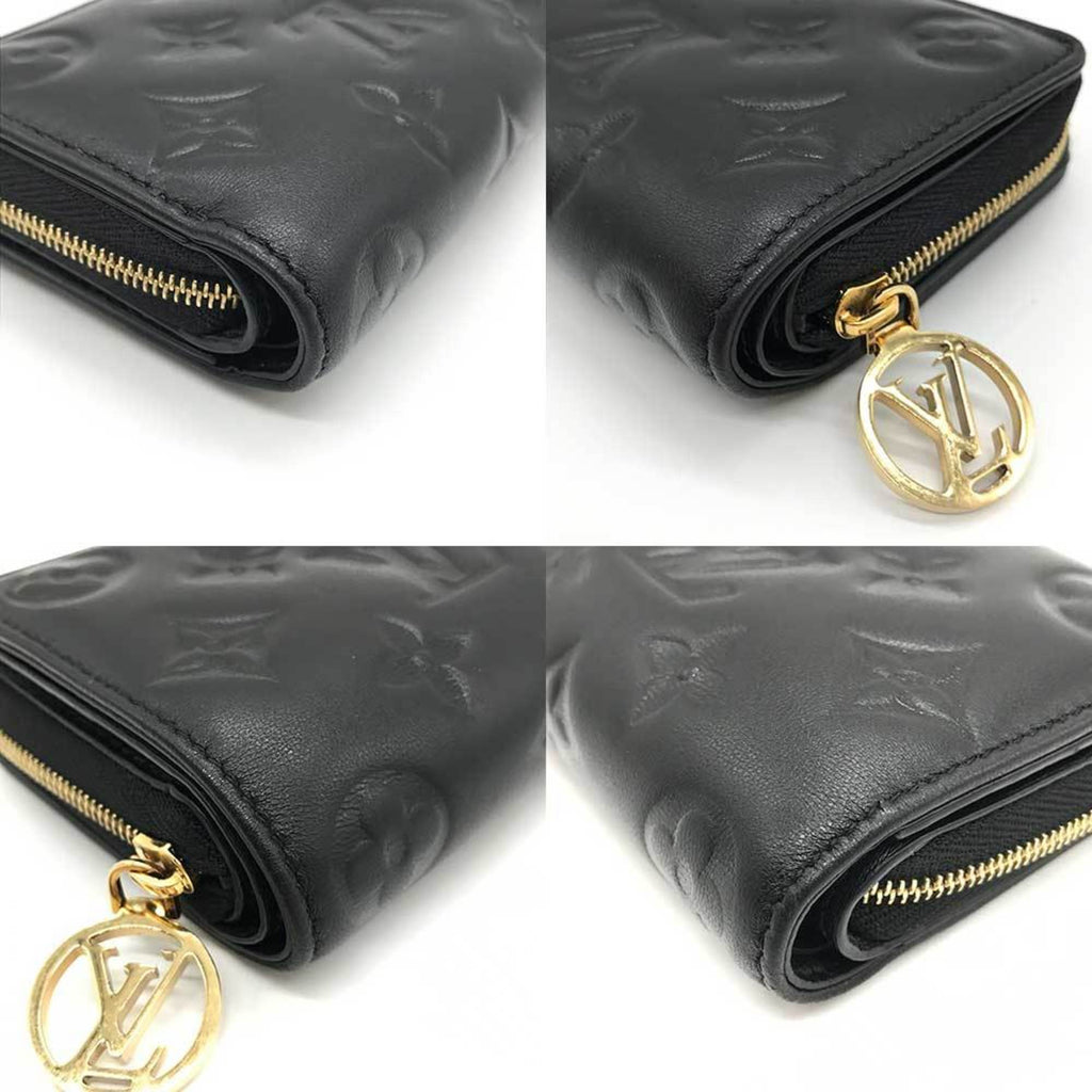 Louis Vuitton Black Monogram Mat Wallet