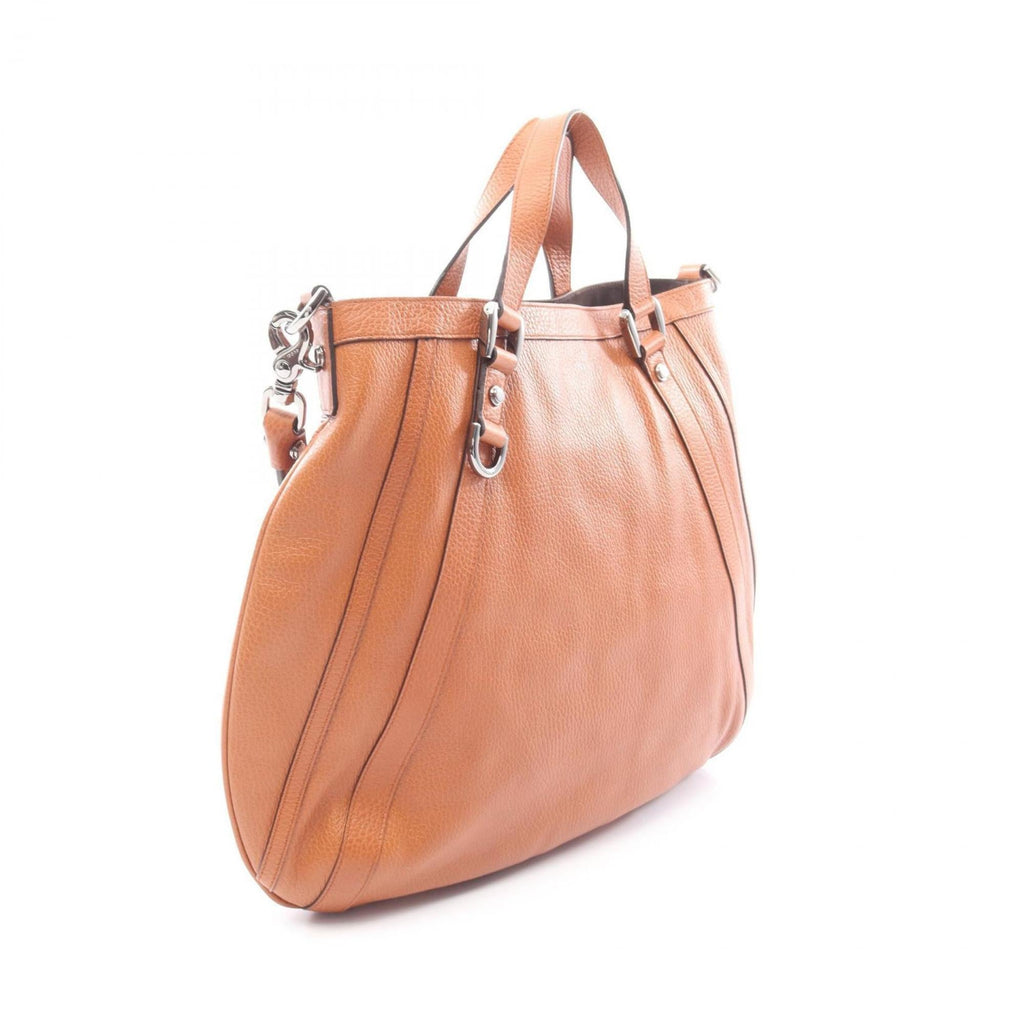 Gucci Brown Leather Handbag (Pre-Owned)