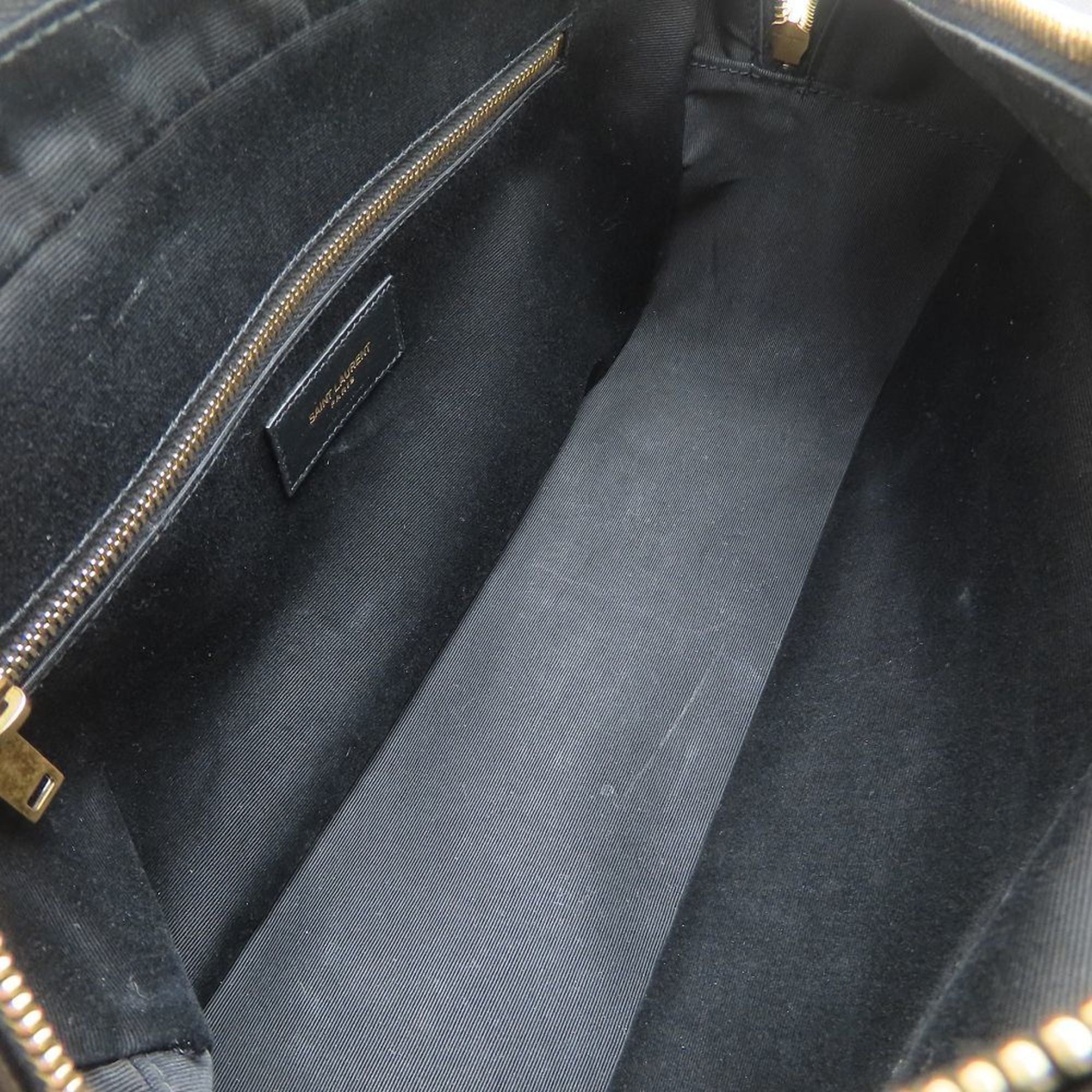 Yves Saint Laurent Black Leather Handbag (Pre-Owned)