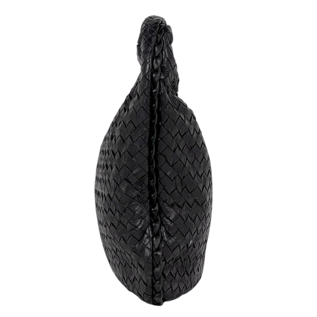 Bottega Veneta Black Leather Handbag Shoulder Bag
