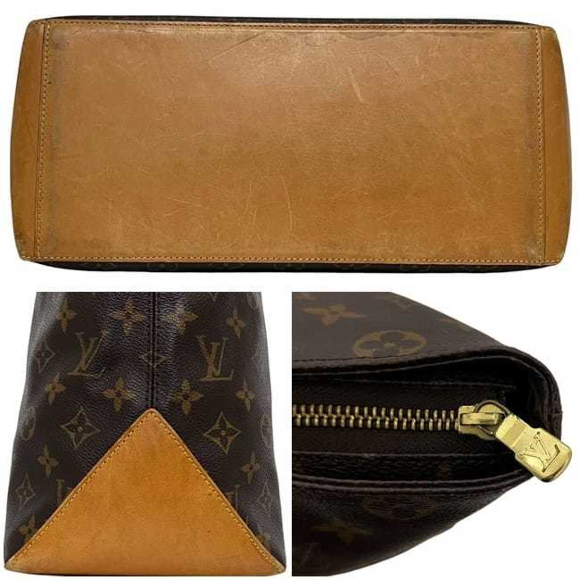 Louis Vuitton Monogram Brown Monogram Leather Tote Bag