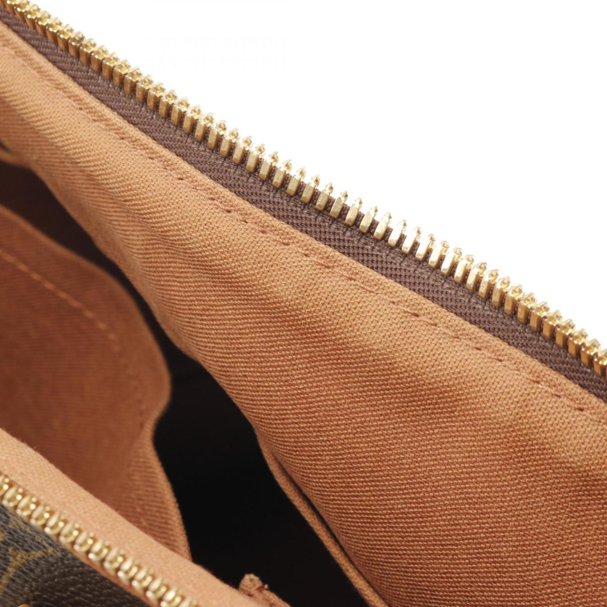 Louis Vuitton Brown Monogram Coated Canvas Handbag
