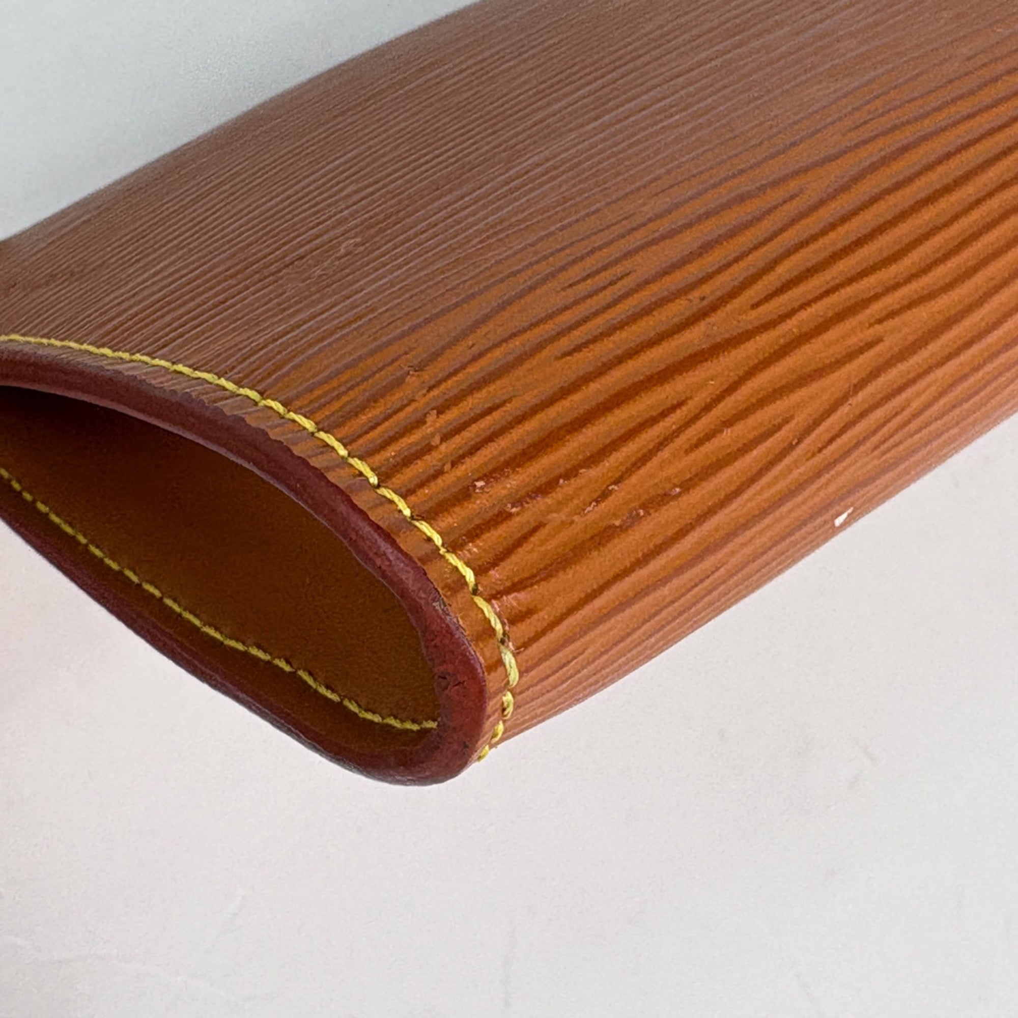 Louis Vuitton Brown Epi Leather Pochette Pouch