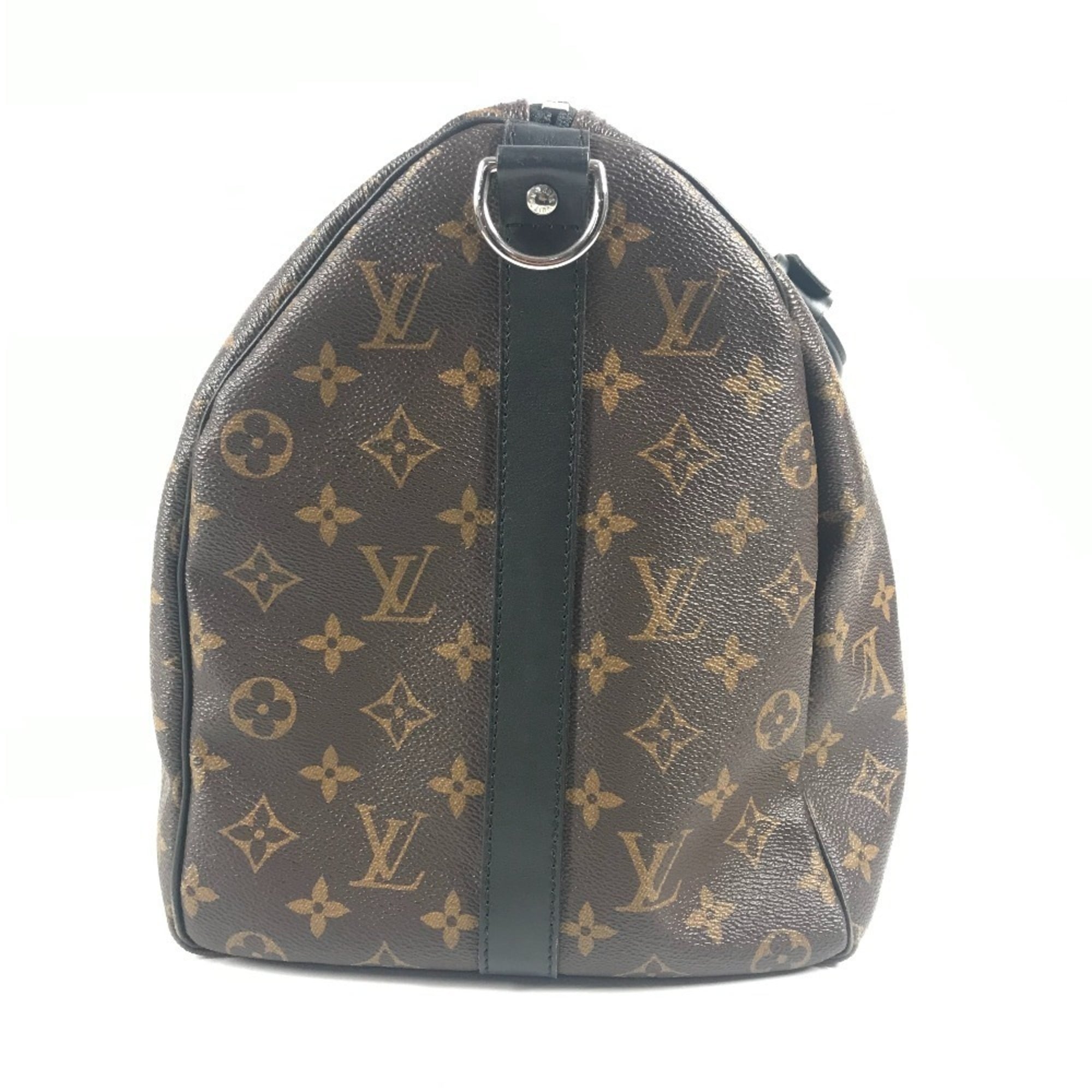 Louis Vuitton Monogram Macassar Black Brown Galle Monogram Monogram Boston Bag Shoulder Bag