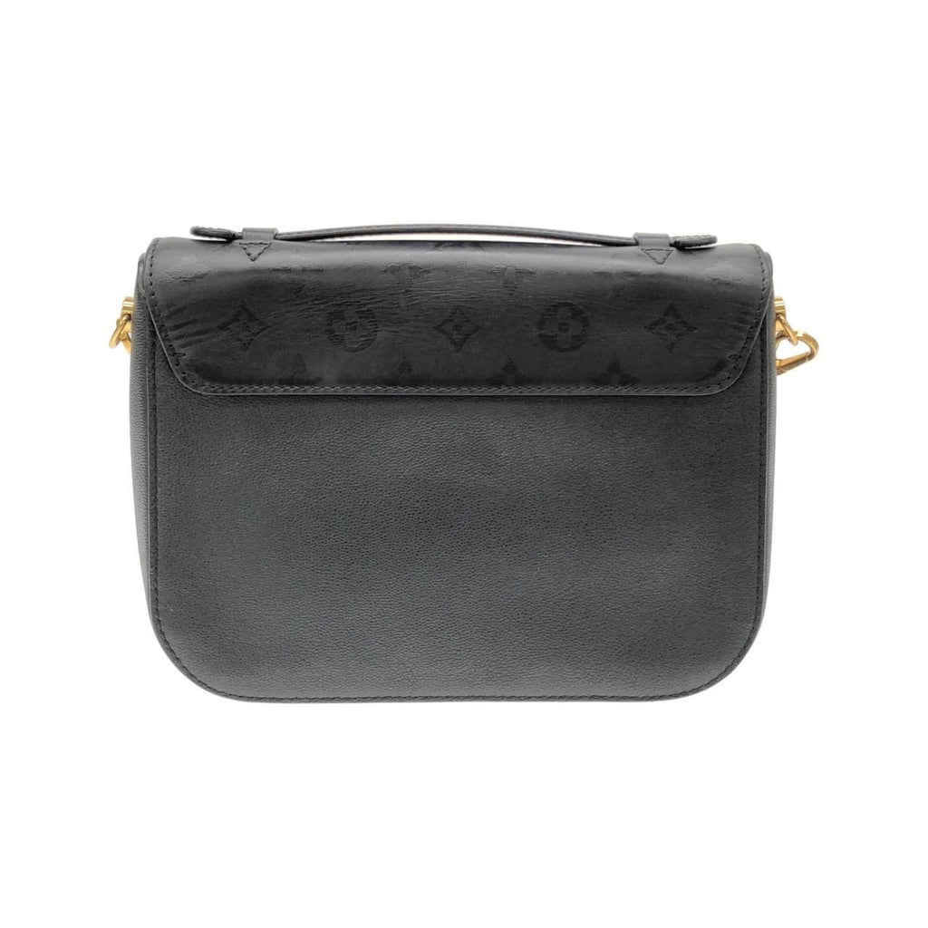 Louis Vuitton Black Leather Shoulder Bag