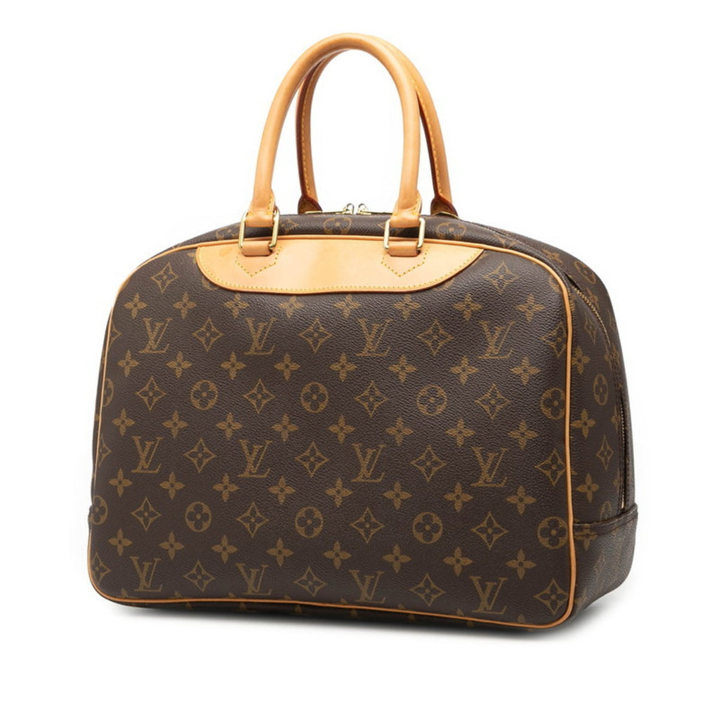 Louis Vuitton Brown Pvc Leather Handbag