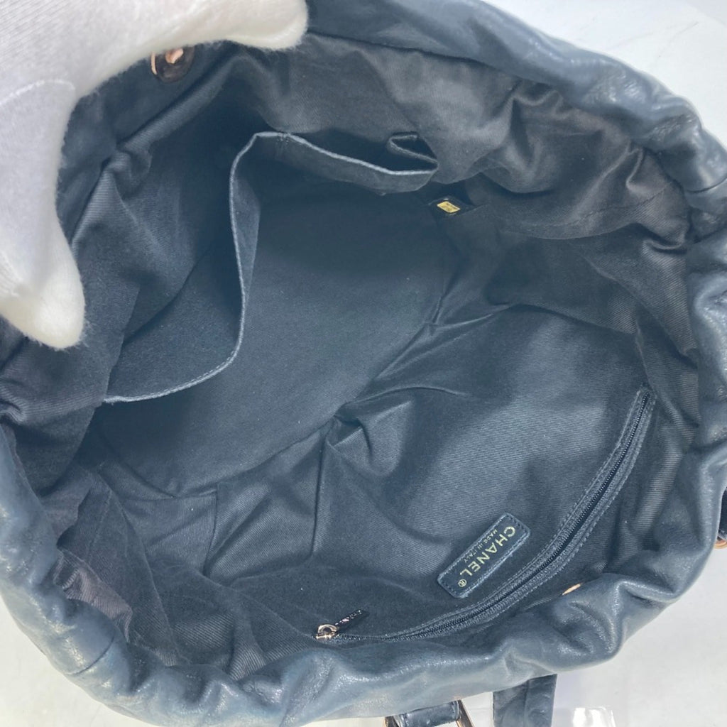 Chanel Black Leather Shoulder Bag