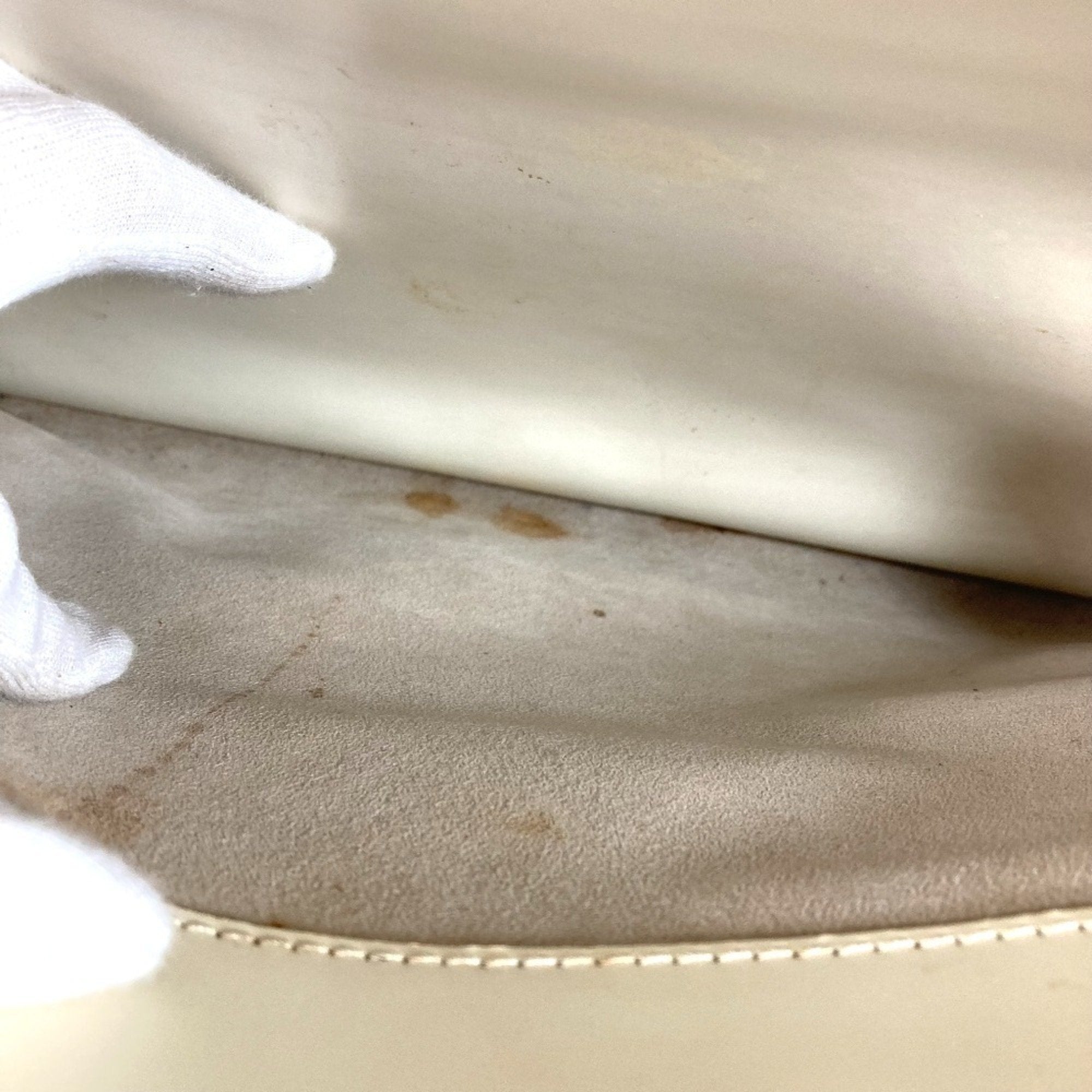 Louis Vuitton Lv Off White White Epi Leather Boston Bag Handbag Shoulder Bag