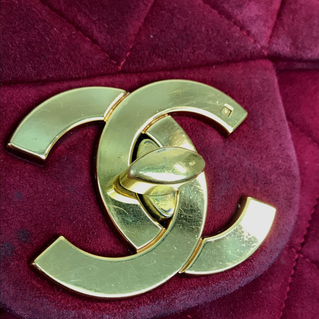 Chanel Red Leather Shoulder Bag