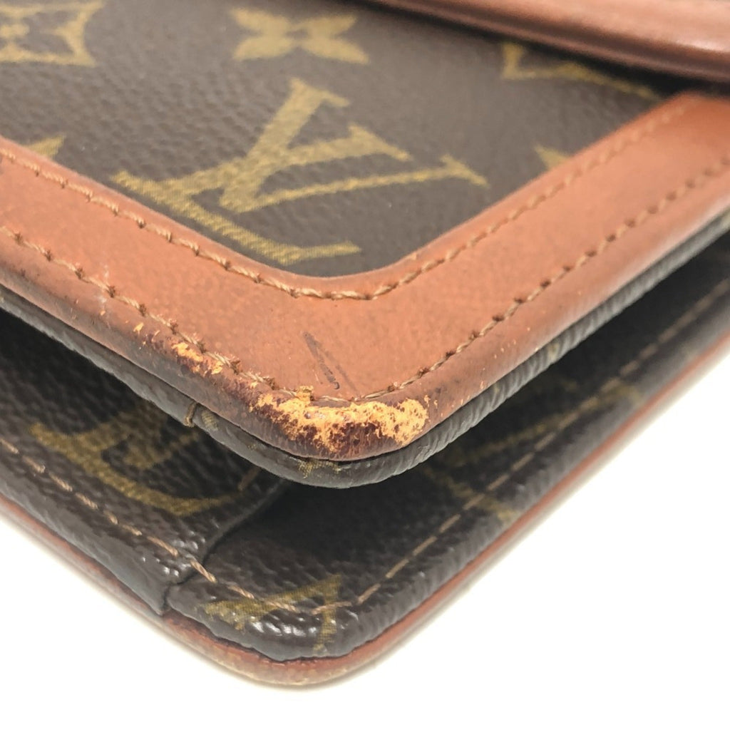 Louis Vuitton Brown Monogram Clutch Bag Pochette Pouch